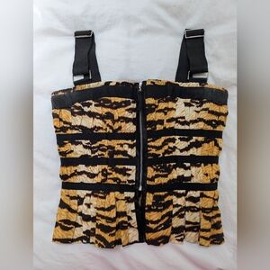 Dolce & Gabbana Leopard Crop Top With Adjustable Straps 44
